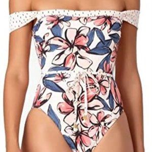 Anne Cole Women's Standard Off The Shoulder One Piece Swimsuit, Size 14